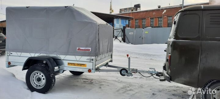 Прицеп Крепыш Плюс (2,5х1,5) тент 1,5 метра R16
