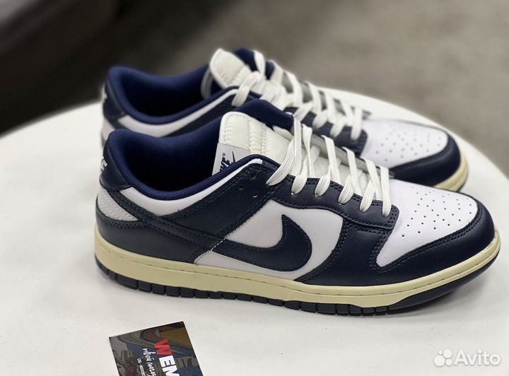 Кроссовки Nike Dunk Low Navy (унисекс)