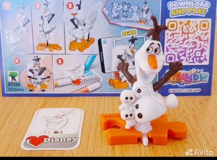 Киндер сюрприз дисней 100, Олаф