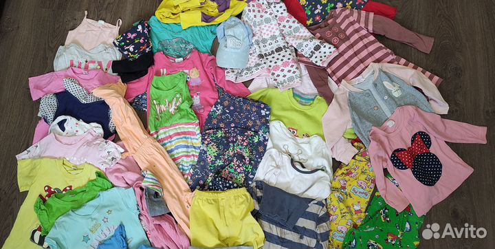 3кг мешок детской одежды 86-92см на девочку