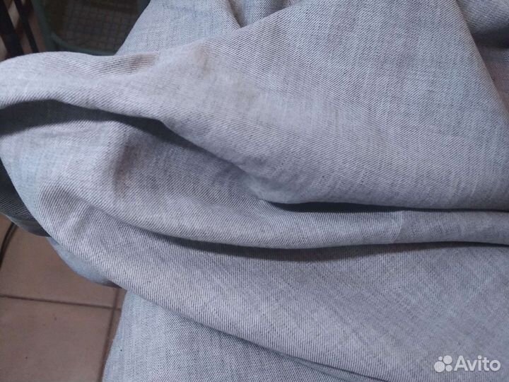 Два отреза ткани хлопок+ лен Италия