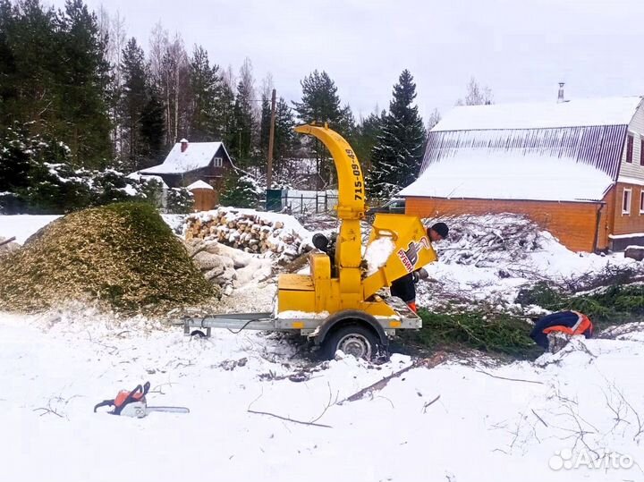 Измельчитель Веток Дробилка Щепорез Мульчер Аренда