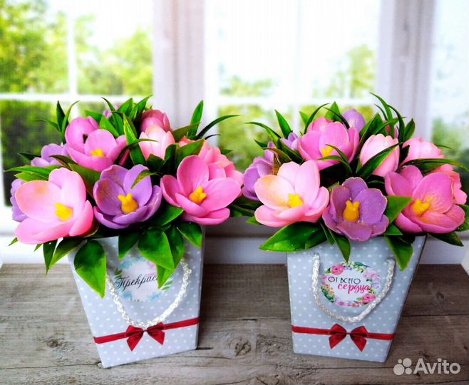 Букет из мыла ручной работы