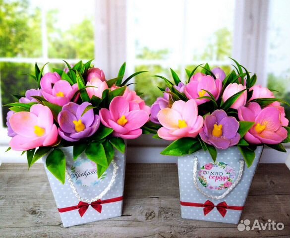 Букет из мыла ручной работы