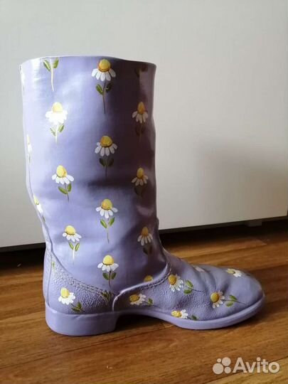 Ваза большой сапог керамика