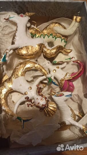 Игрушки ручной работы для ёлки и интерьера