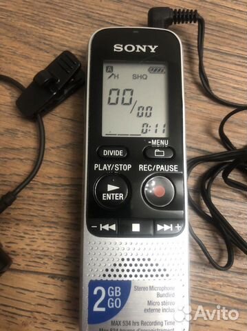 Цифровой диктофон sony