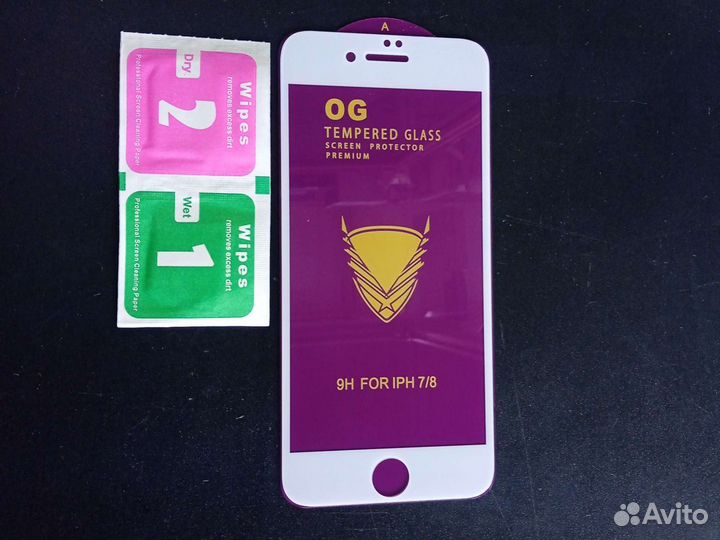 Защитное стекло на iPhone 7/8 Белое