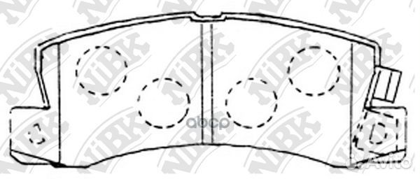 Колодки тормозные дисковые зад PN1321 NiBK