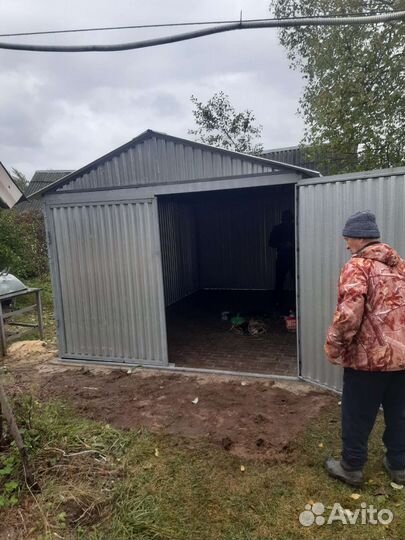 Гараж металлический хозблок