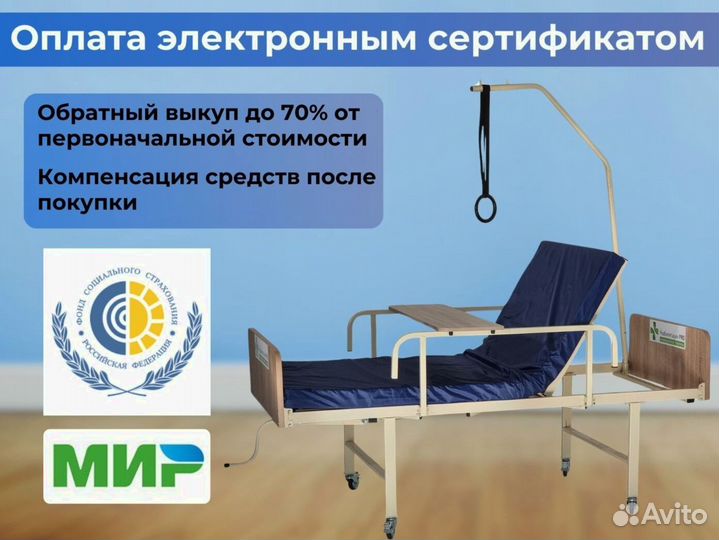 Кровать медицинская функциональная