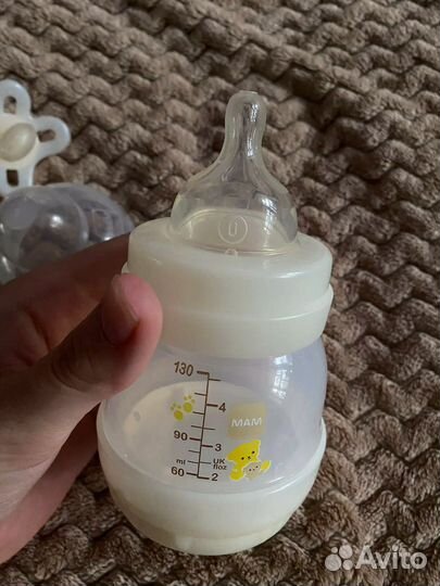 Новорожденный набор бутылочка + пустышка фирма мам