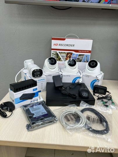 Готовый комплект IP видеонаблюдения