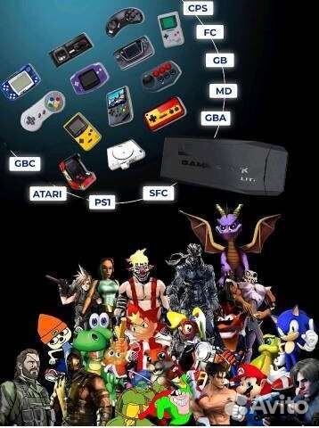 Игровая приставка Game Stick Lite (8-16-32 bit)