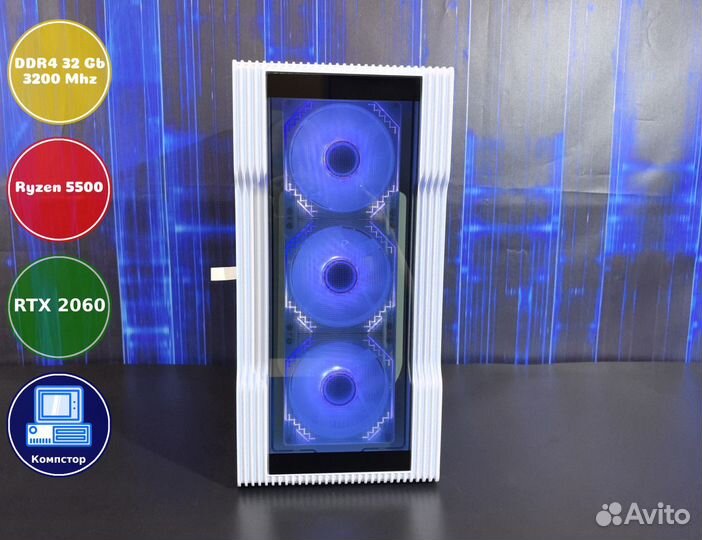 Игровой компьютер AMD5500-RTX2060-32DDR4-XZM42-A520