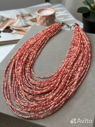 Колье бисер