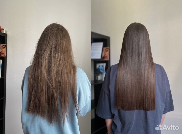 Кератиновое выпрямление волос