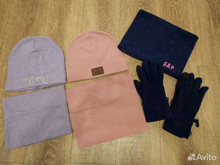 Снуд и перчатки Gap