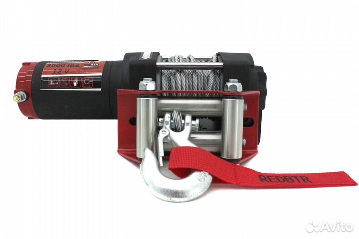 Лебедка УАЗ 12В 3000 lbs (1360 кг) (стальной трос)