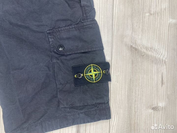 Шорты карго Stone island черные (W-32)