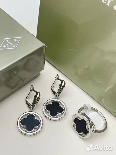 Ван клиф кольцо серьги