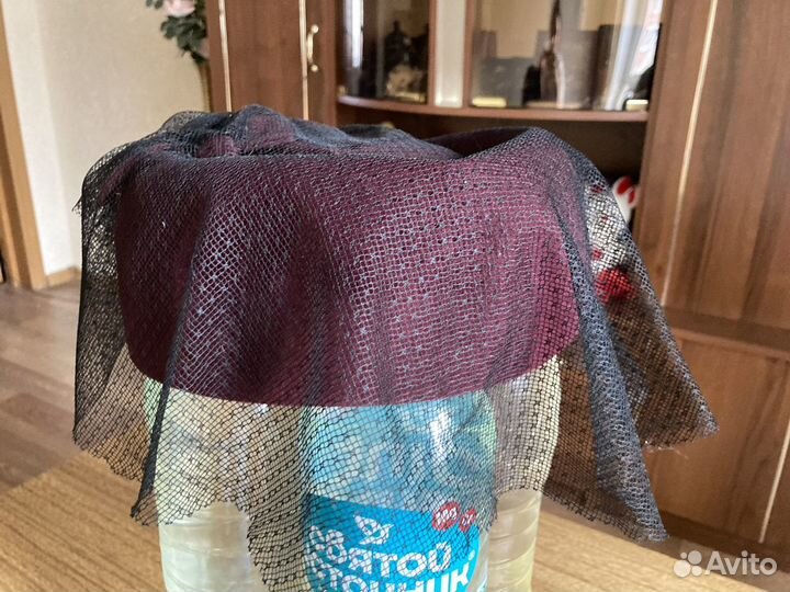 Винтажная шляпка с вуалью