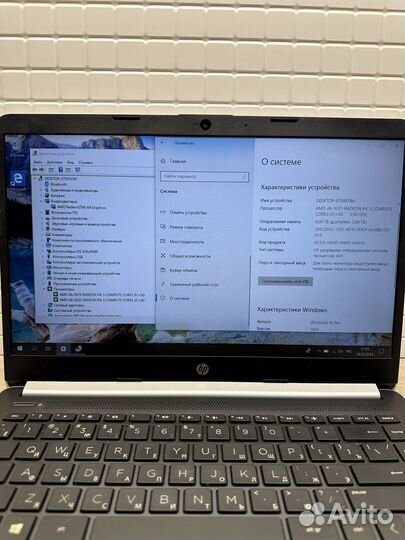 Современный Ноутбук Hp / Full HD / SSD / AMD