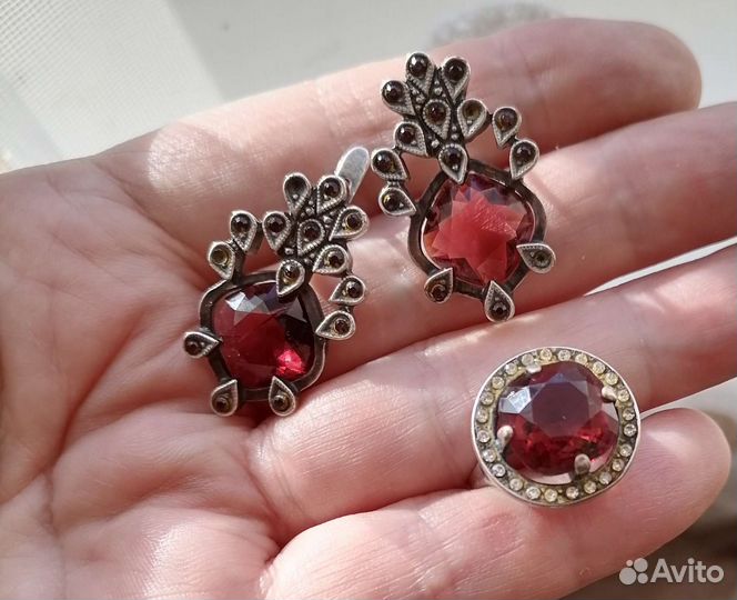 Серебряные серьги СССР