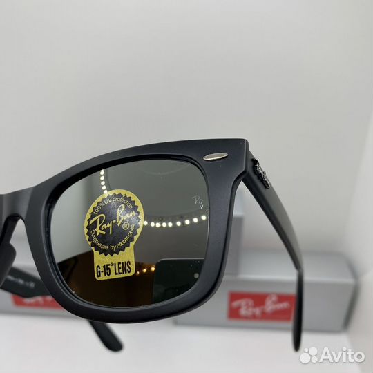 Очки рейбан 2140 rayban wayfarer зеркальные стекло