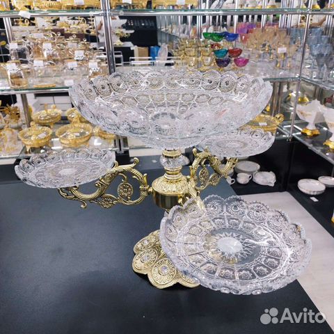 Ваза менажница для фруктов конфетница