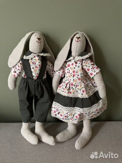 Зайчики ручной работы