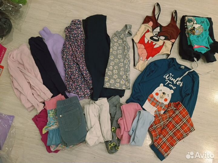 Большой пакет одежды и обуви на 116-122