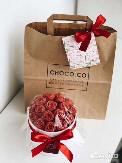 Шоколадные розы пионы съедобный букет