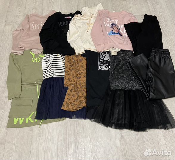 Вещи пакетом на девочку 128-134