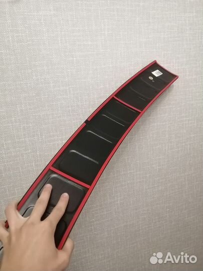 Накладка на задний бампер рено логан 1