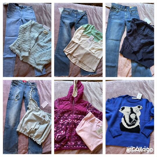 Пакет новой одежды для девоч 146 (11л) цена за все