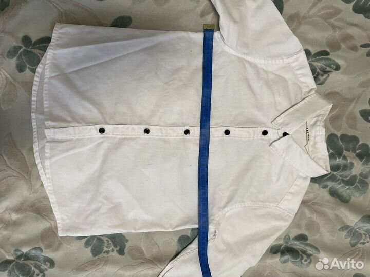 Рубашка белая h&m 116 с бабочкой