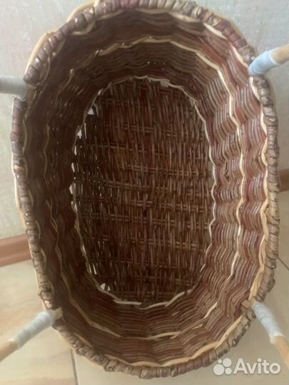 Корзина овальная плетеная из натуральной ивы