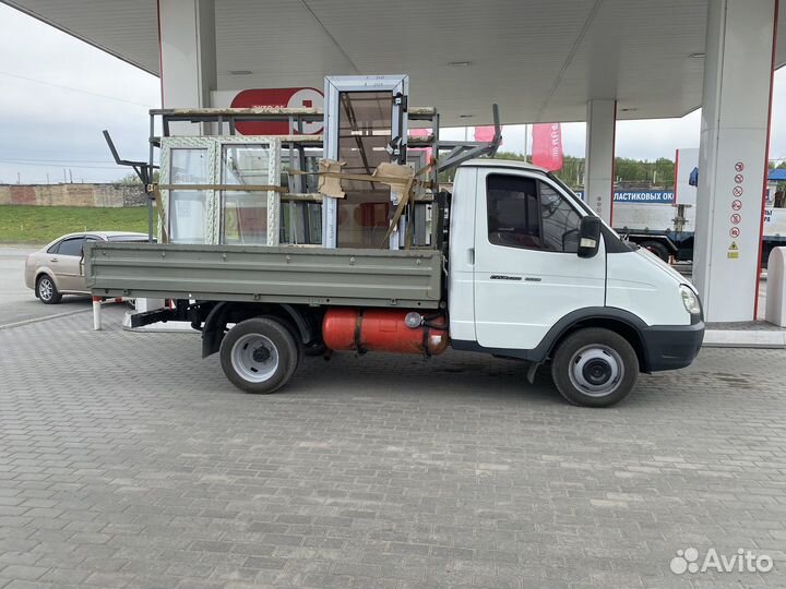 Перевозка окон, газель пирамида 3 метра