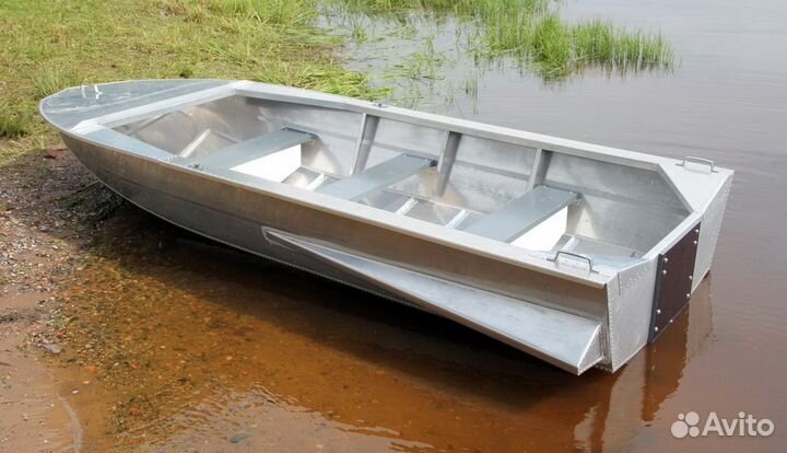 Алюминиевая лодка Мста-Н 3.5 м., новая, с булями