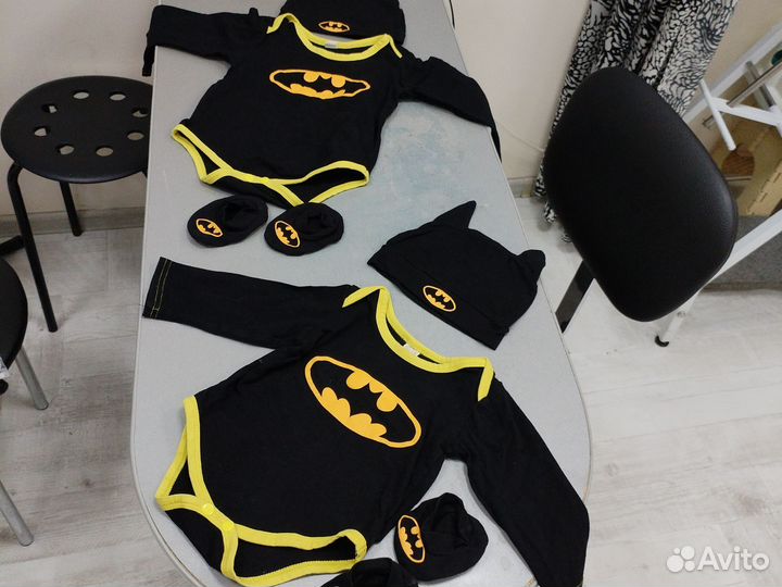 Костюм Бэтмана для малышей 70 и 100 см