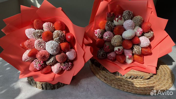 Вкусный клубничный букет 