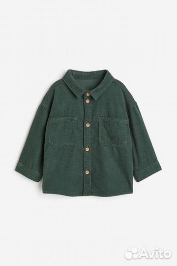 Вельветовая рубашка H&m80,86,92