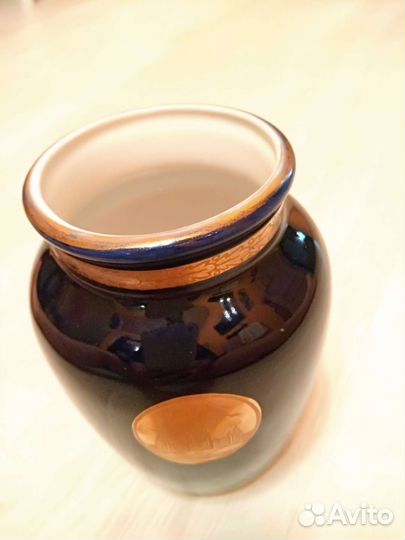 Ваза СССР кобальт, завод лфз, винтаж