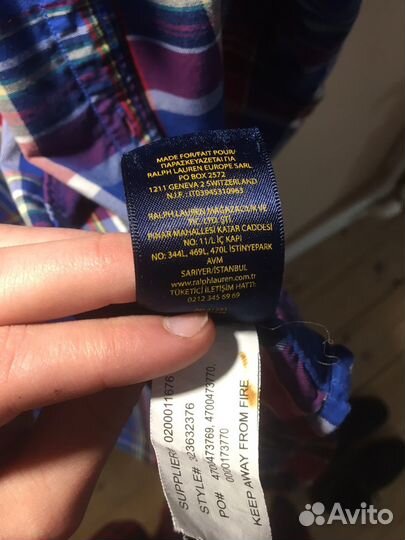 Ralph lauren рубашка