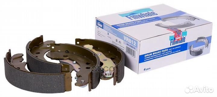 Колодки барабанные задние компл. VR812 Finwhale