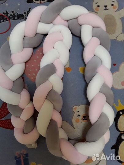 Бортик коса в кроватку