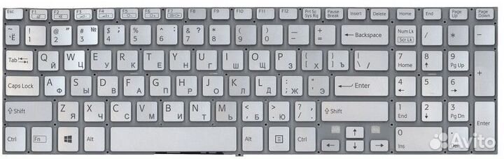 Клавиатура svf1521a4r серебристая