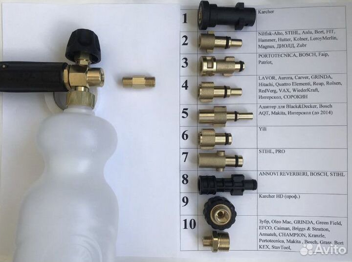 Пенные насадки LS 3 Новые для авто Мойки (ориги