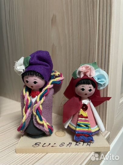 Кукла фигурки дерево Болгария национальный костюм